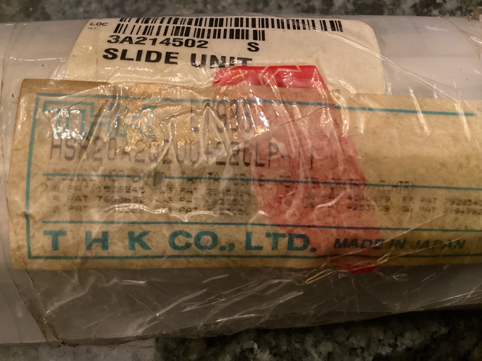 THK L1986 HSR20A2QZUU+220LP-11 linear slide assembly precision unit