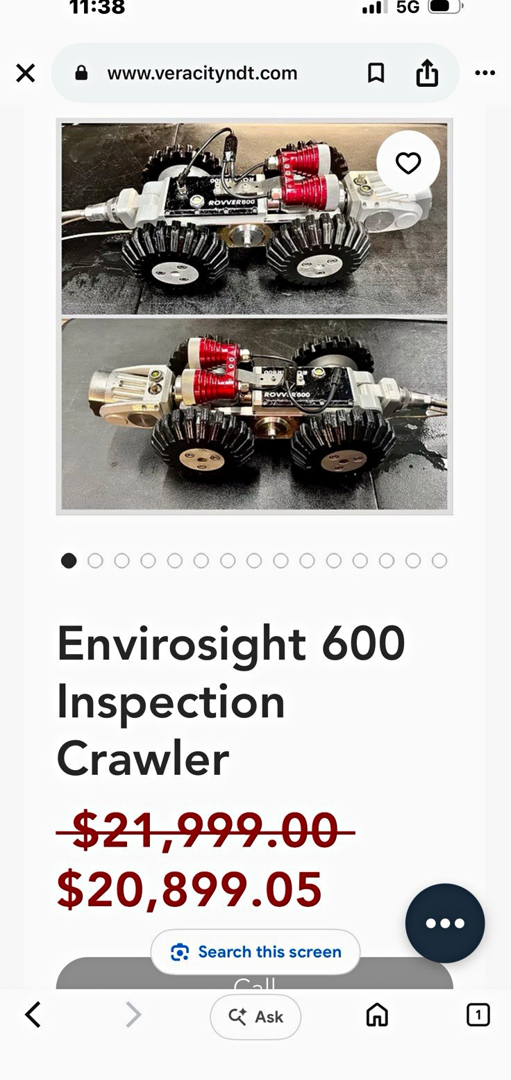 Envirosight Rover 600 Inspection Crawler System