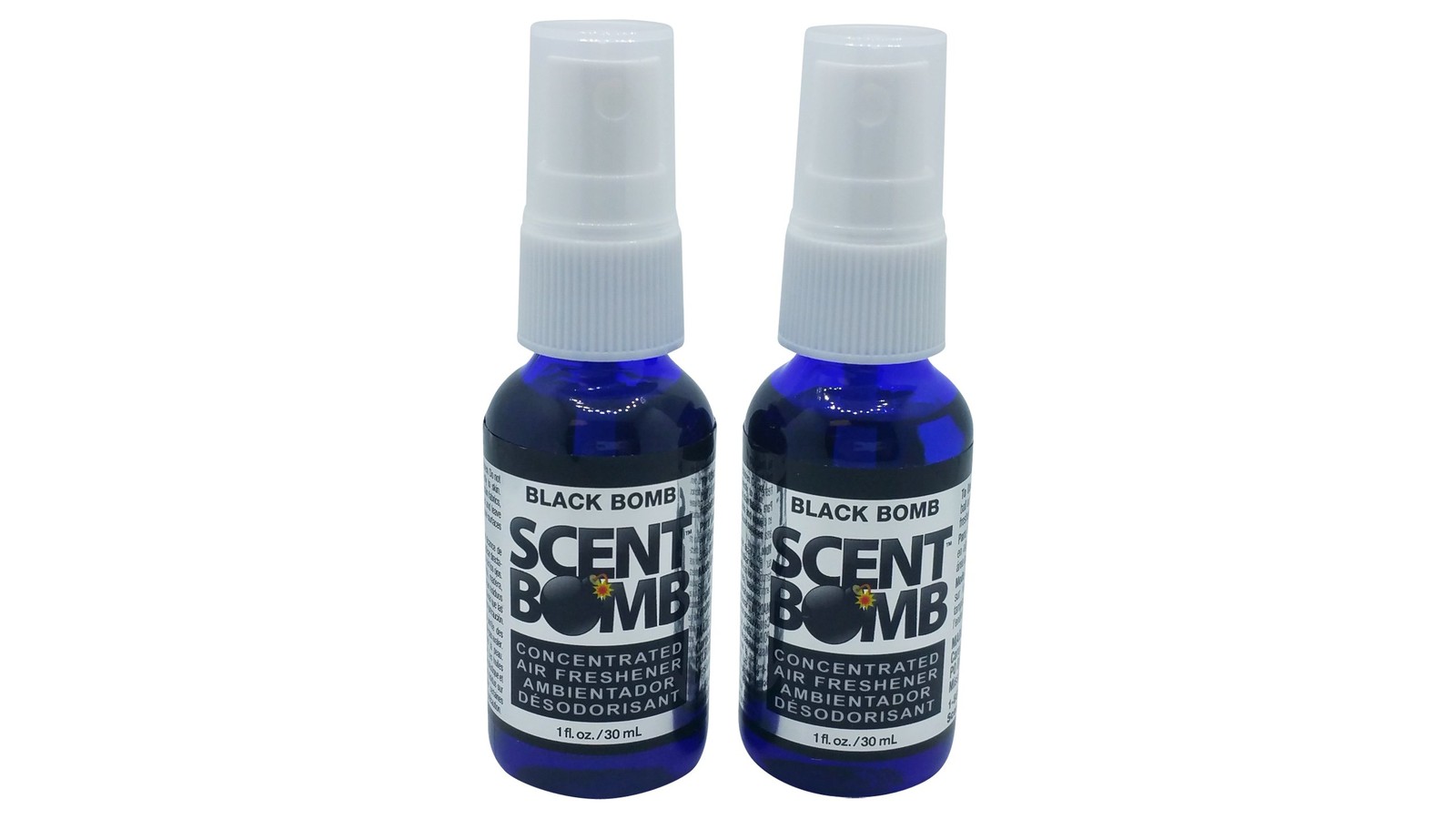 Super Strong Scent Bomb Car Home Air Freshener 1 Count (Pack of 2), Black
