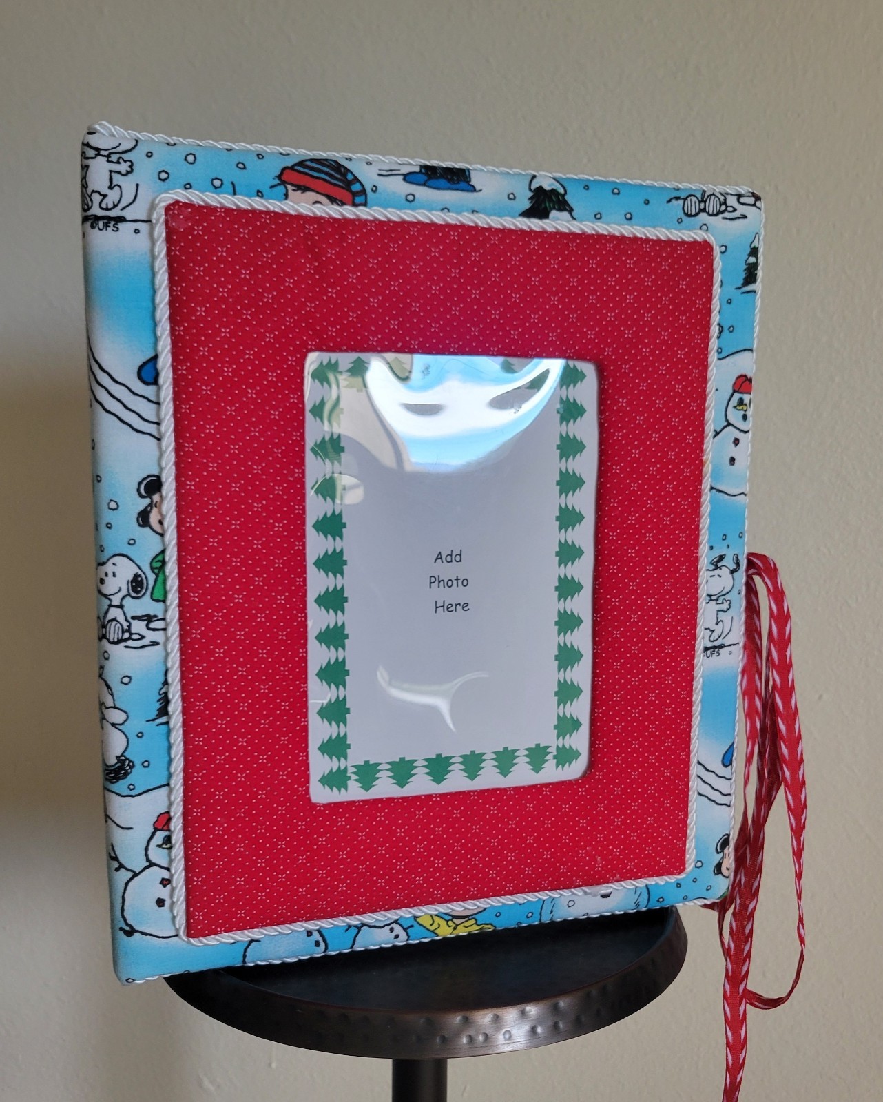 Vintage Christmas Peanuts Padded 3-Ring Binder/Photo Album/Scrapbook