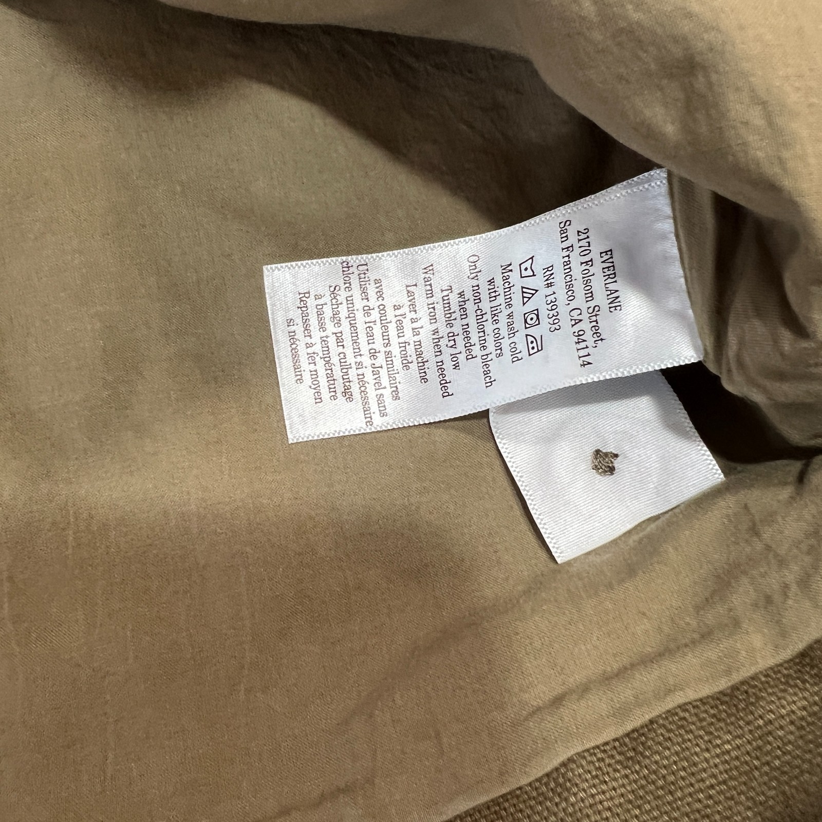 EVERLANE THE BARN JACKET BEECH COTTON CANVAS