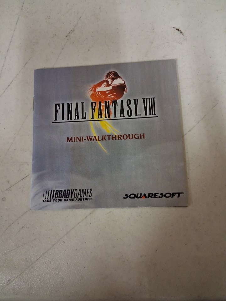 PlayStation 1 PS1 Manual Only Final Fantasy VIII Mini Walkthrough