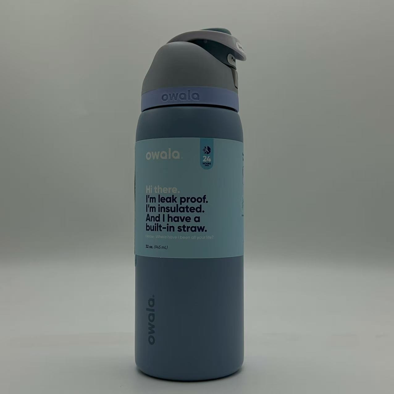 Owala 32oz FreeSip Water Bottle Sea Salt Sport Mug Top Quality