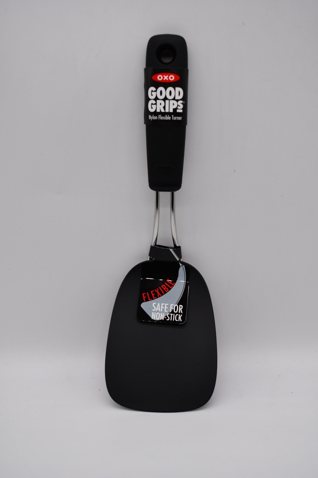 OXO 65191 Nylon Flexible Turner Good Grips 3.25" W X 11" L, Black