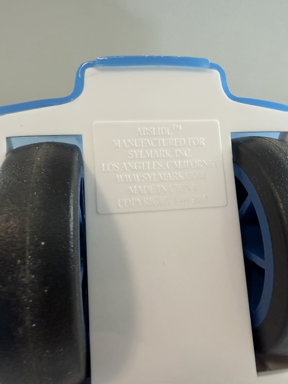 The Original Ab Slide Abdominal Roller Workout Exercise Machine Blue Vintage
