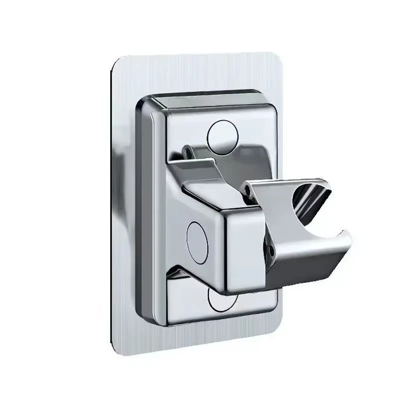Wall Mounted Shower Head Holder Adjustable ABS Self Adhesive Rotatable Bathroom