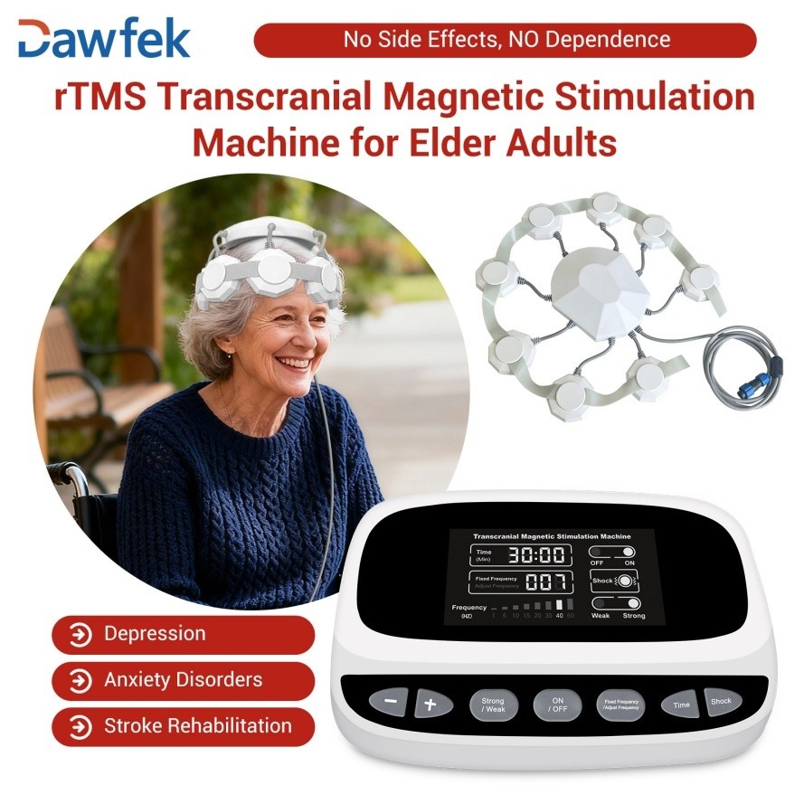 Transcranial Stimulation Therapy for Anxiety and Depression Brain rTMS Machine