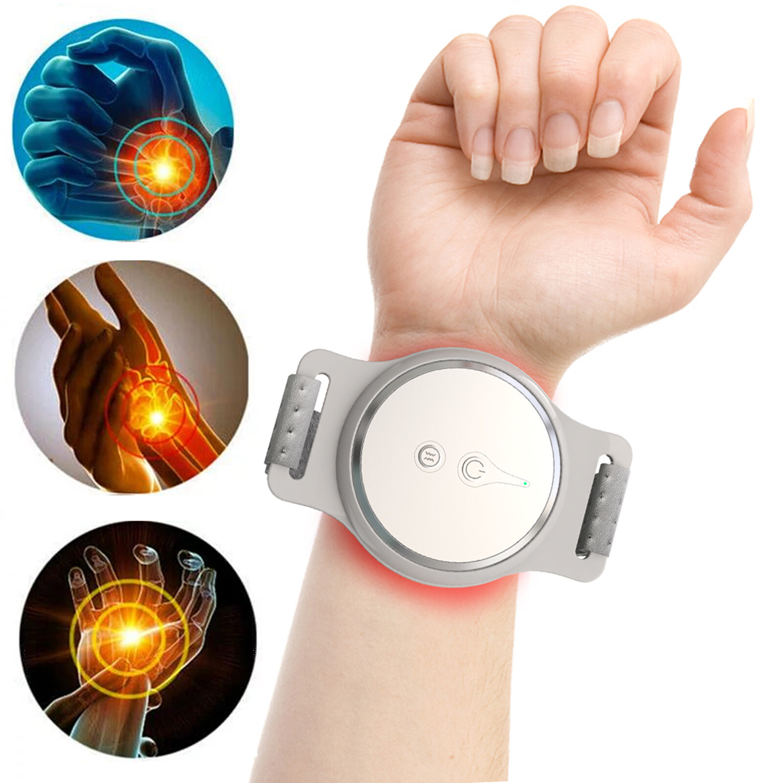 650 810nm Laser Light Therapy Watch Belt for Wrist Joint Hand Muscle Pain Relief