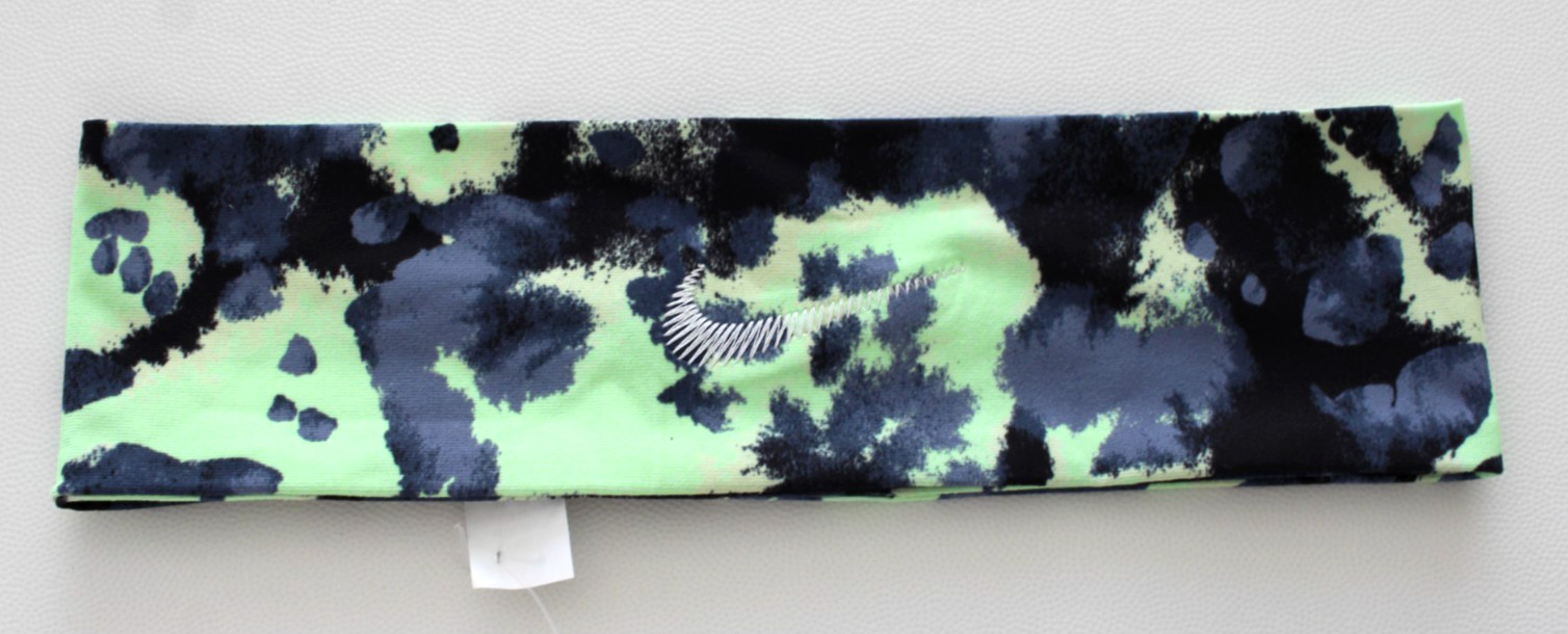 Nike Men's Fury Headband OSFM Diffused Blue/Limeblast/White