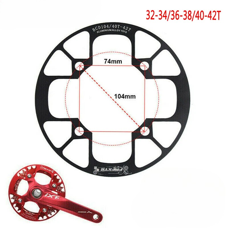 Mountain Bike Crankset Sprocket 32-34T/36-38T/40-42T 104BCD Round Chainwheel