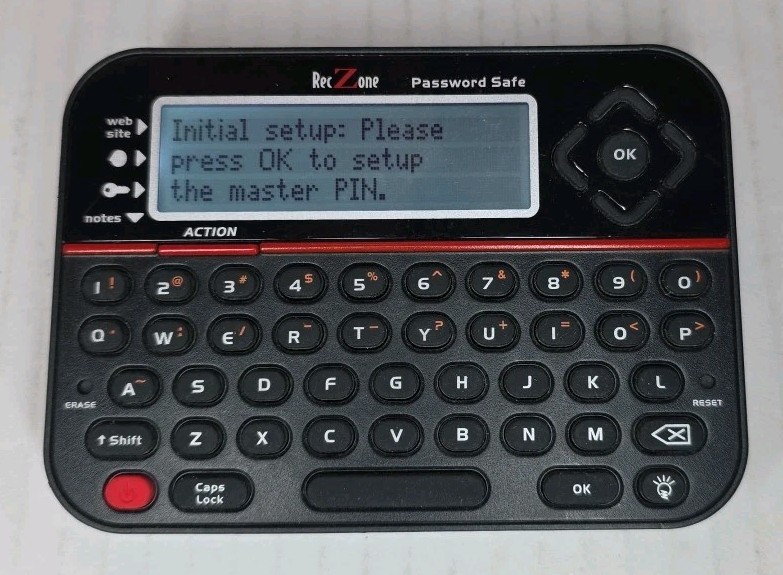RecZone Password Safe Back-Lit LCD Qwerty Keyboard Model