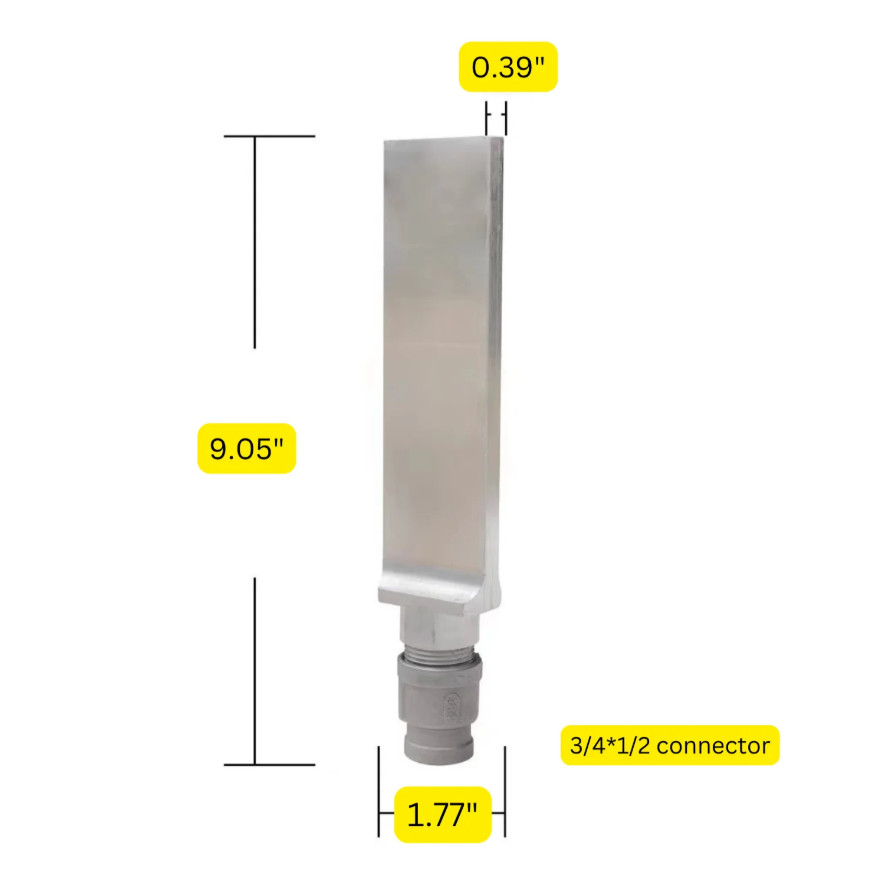 SM2000 1.7" Blast Swath Spray Nozzle for Dry Ice Blasting Machine