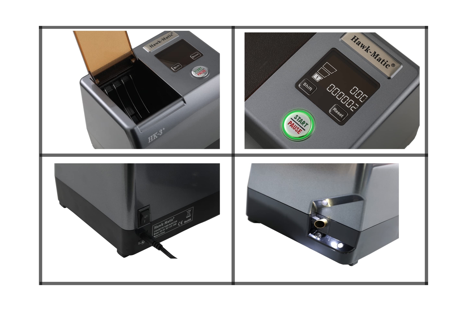 Hawk-Matic HK3+ Automatic Electric Cigarette Injector Machine