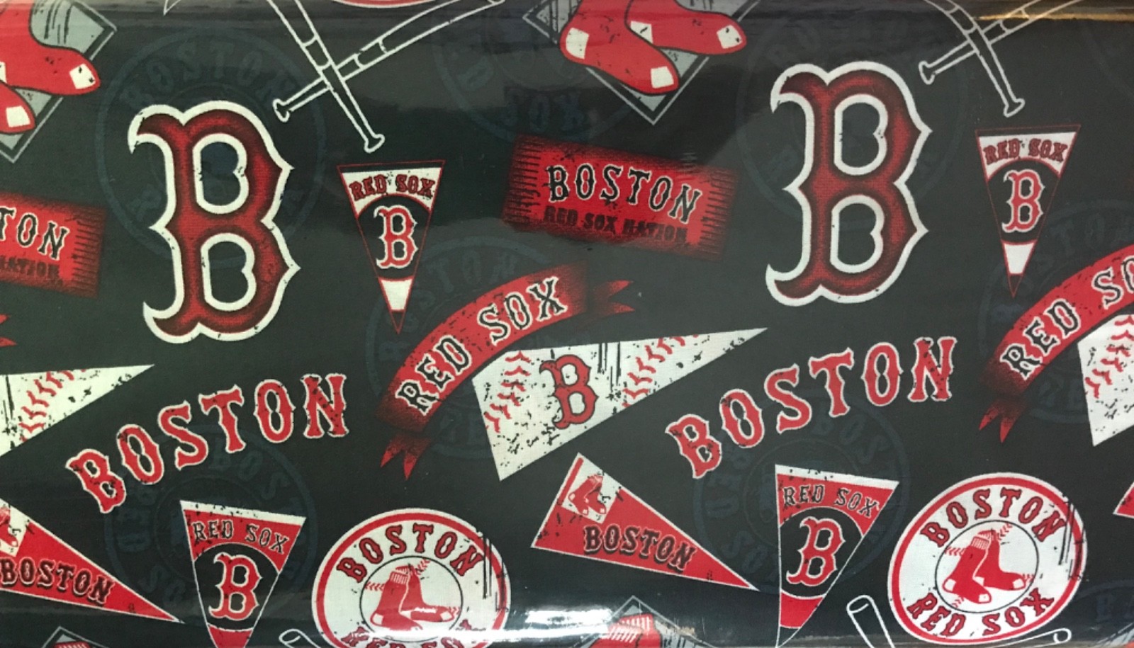 BOSTON RED SOX Cotton 58” wide QUILT, Sew, FABRIC by Fabric Traditions 1 yds
