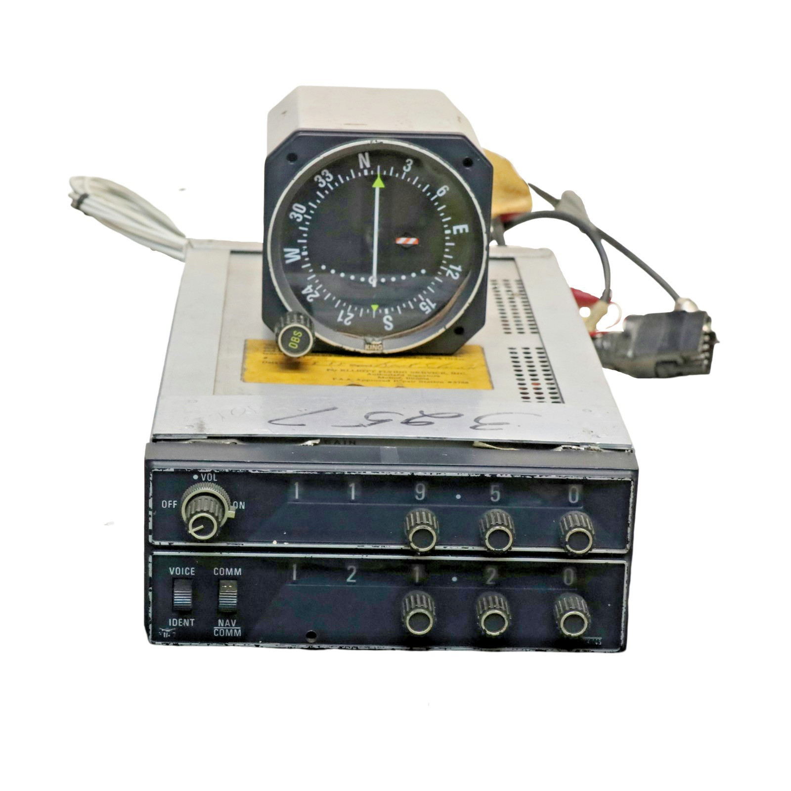 King KX 145 and KI 205 Radio With Tray And Wiring UNTESTED