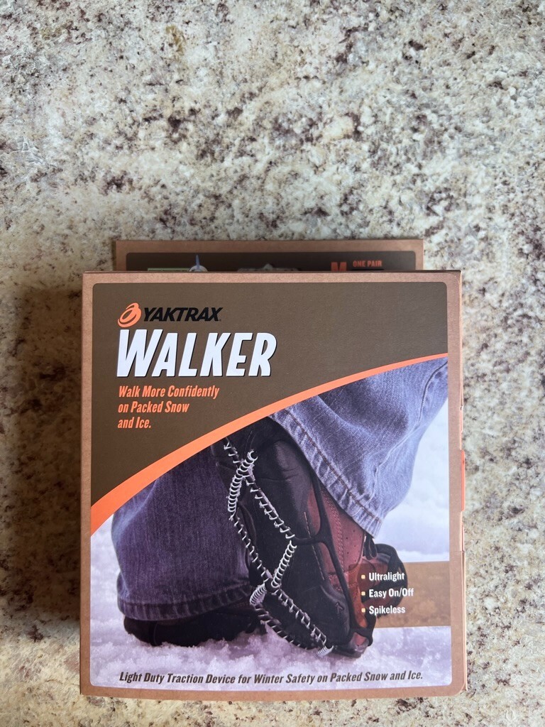 Yaktrax Traction Walker for Walking on Snow and Ice - Size Medium 