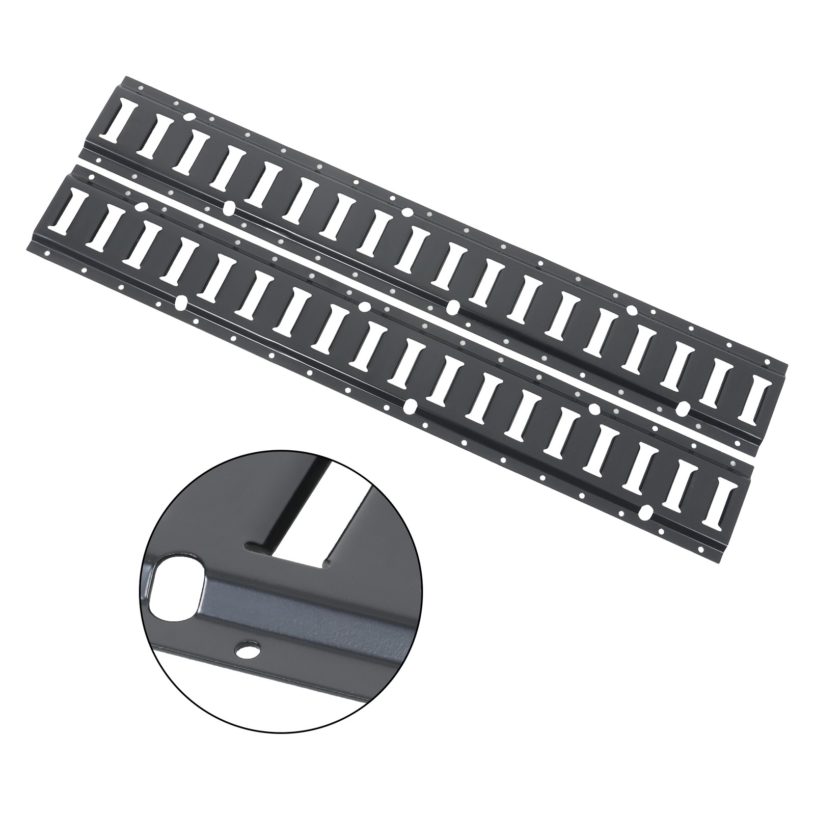 8 Pack Enclosed Trailer 3ft Powder-Coated Steel E Track Rails Tie Down