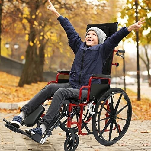 CIRCLE SPECIALTY, Ziggo Pro Seat Width Pediatric Reclining Wheelchair for...