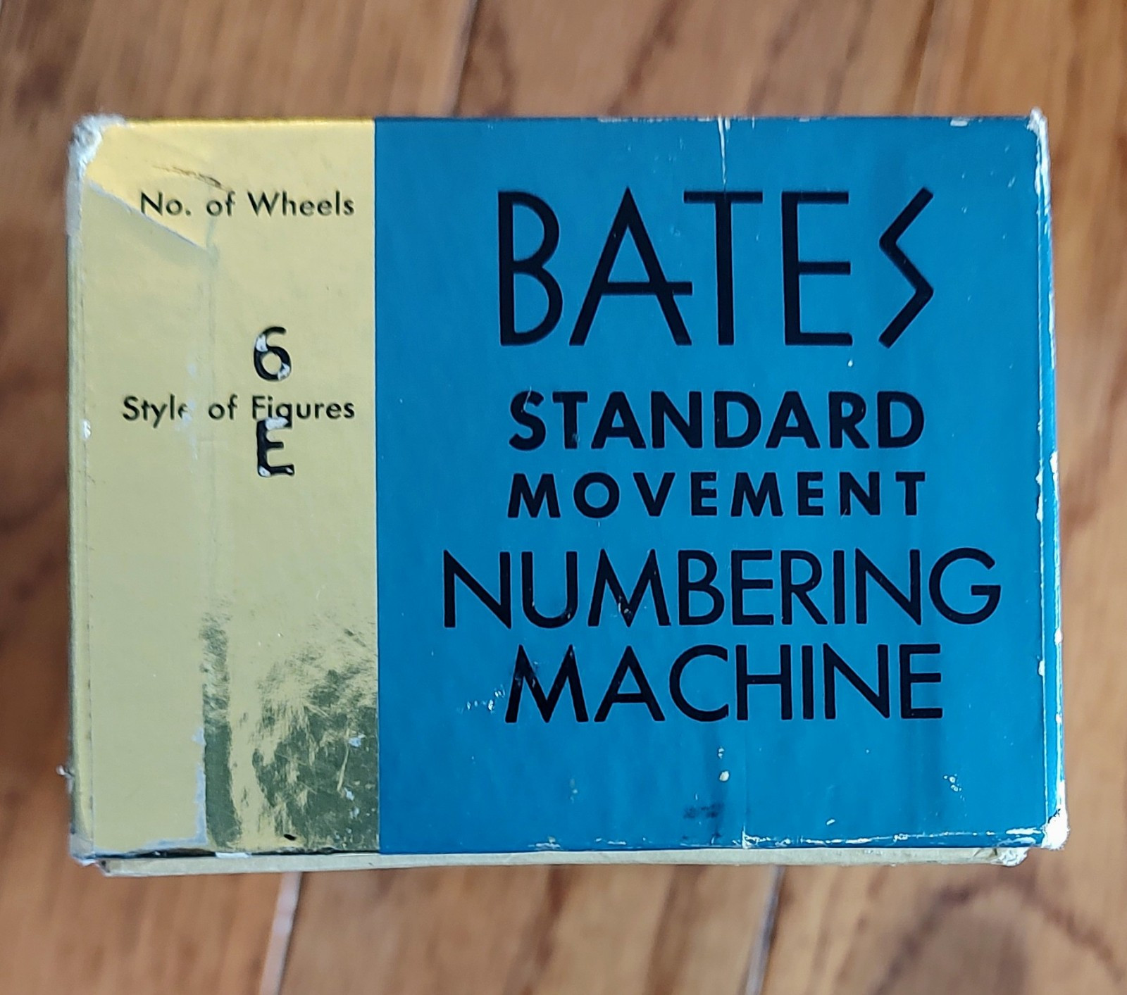 Bates Standard Movement Numbering Machine 6 Wheels CD Figures In Box