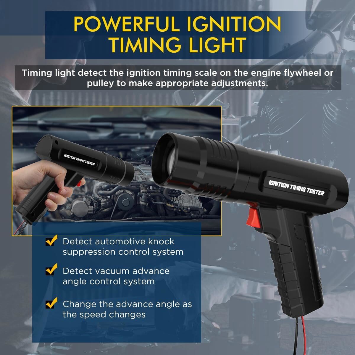 Ignition Timing Light Engine Ignition Timing Strobe lamp 12V for Car Motorcycle