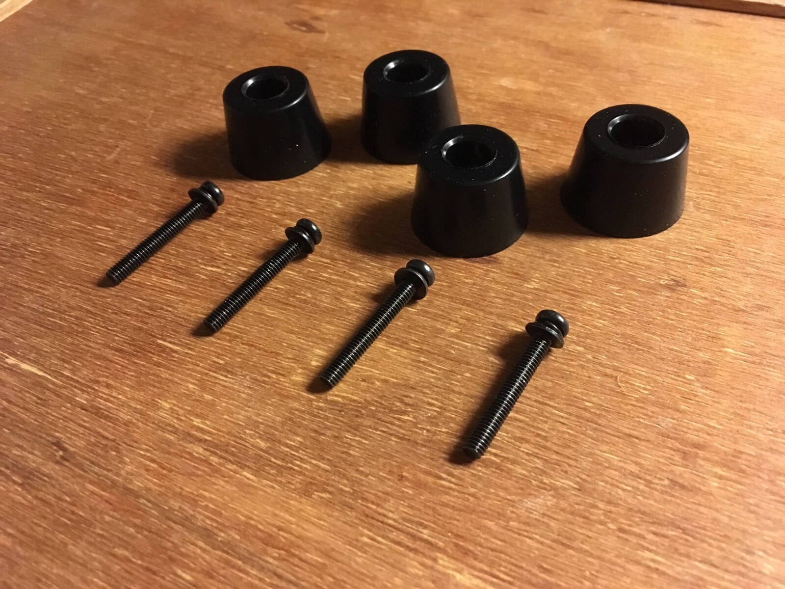 (4)Marantz Feet W/Longer Screws-Wood Cabinet Audio Receiver Part/ 2270,2245,2230