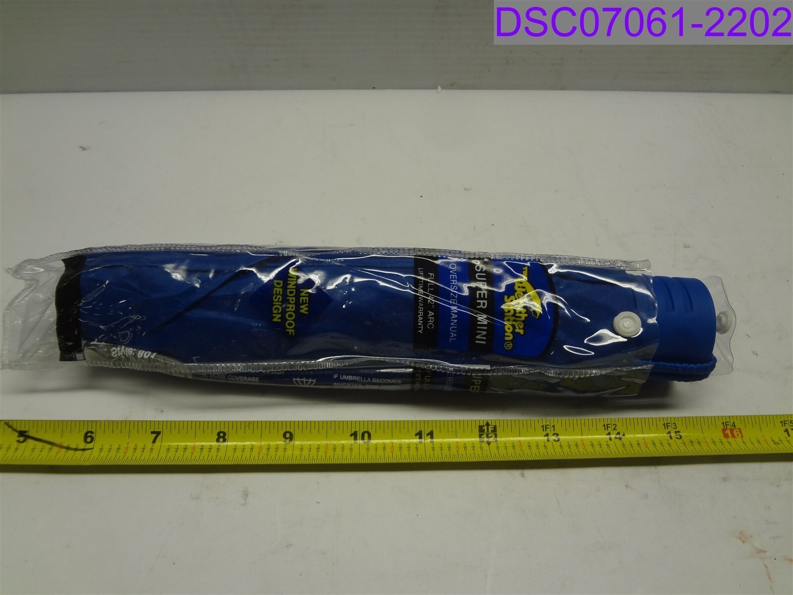 The Weather Stations Super Mini Oversize Manual Umbrella Blue 801