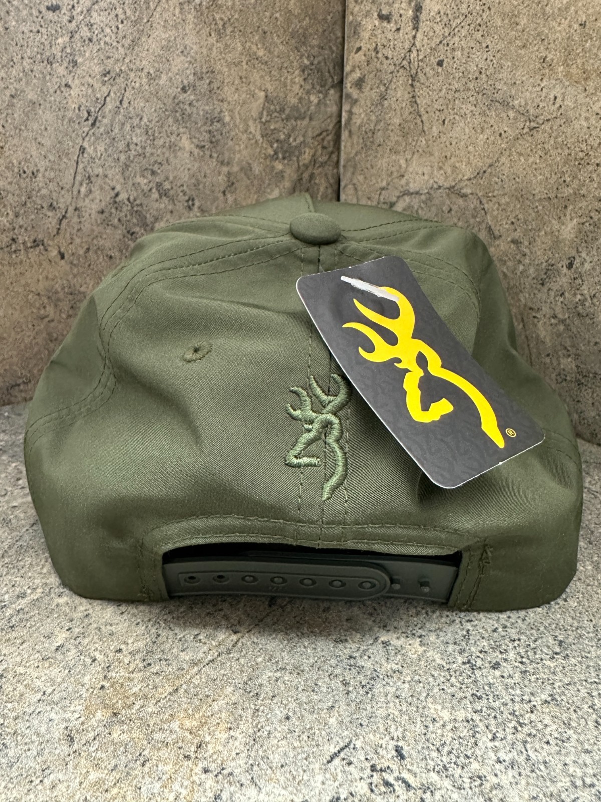 Browning Ghost Baseball Cap 308029841 Snapback Mid Profile Mesh Back Green