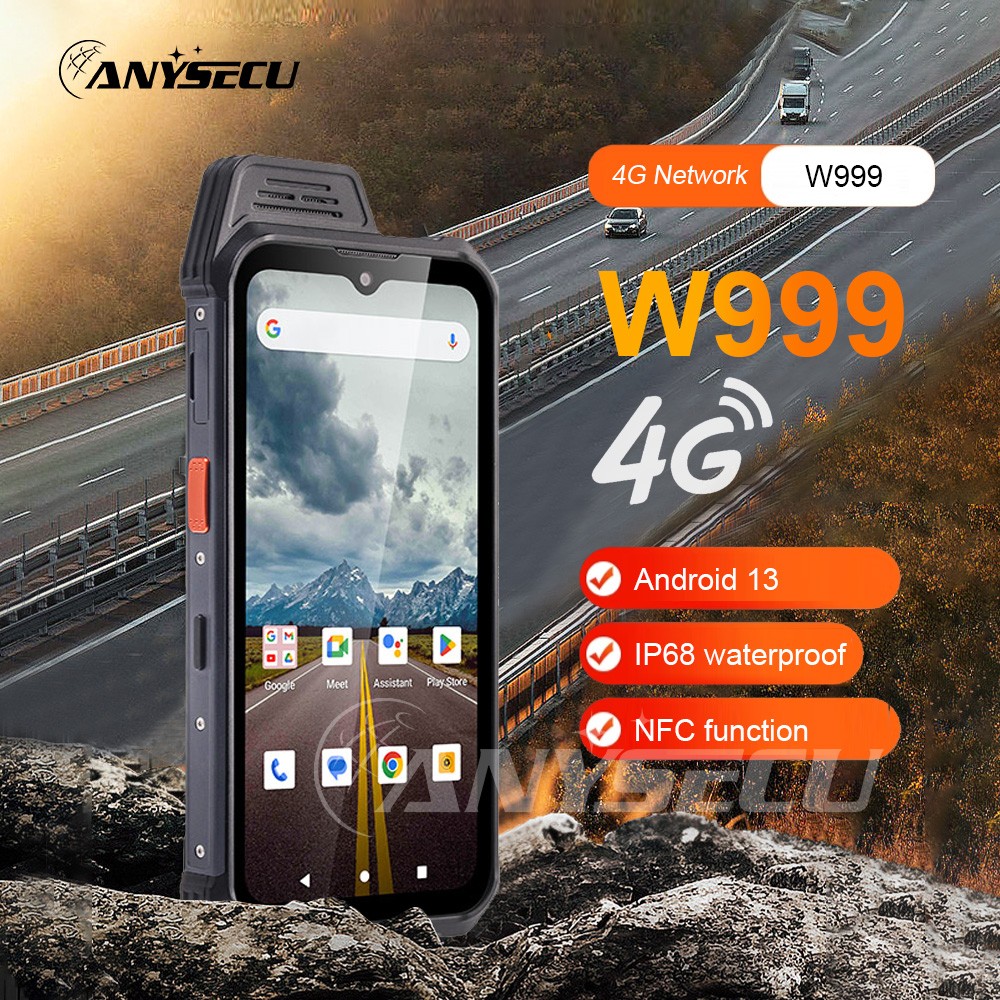 UNIWA W999 Andriod 13 4G Network Radio Rugged Waterproof NFC ATEX Mobile Phone