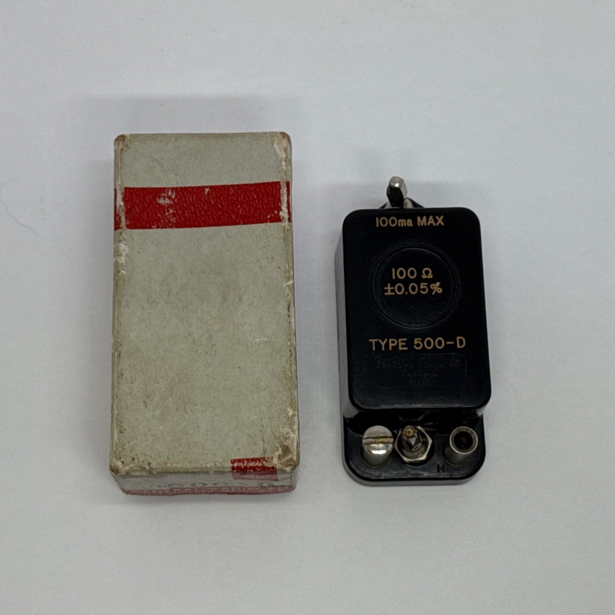 Vintage General Radio 500-D 100ma max abs 100 Ω USA Ham Radio Equipment W/box