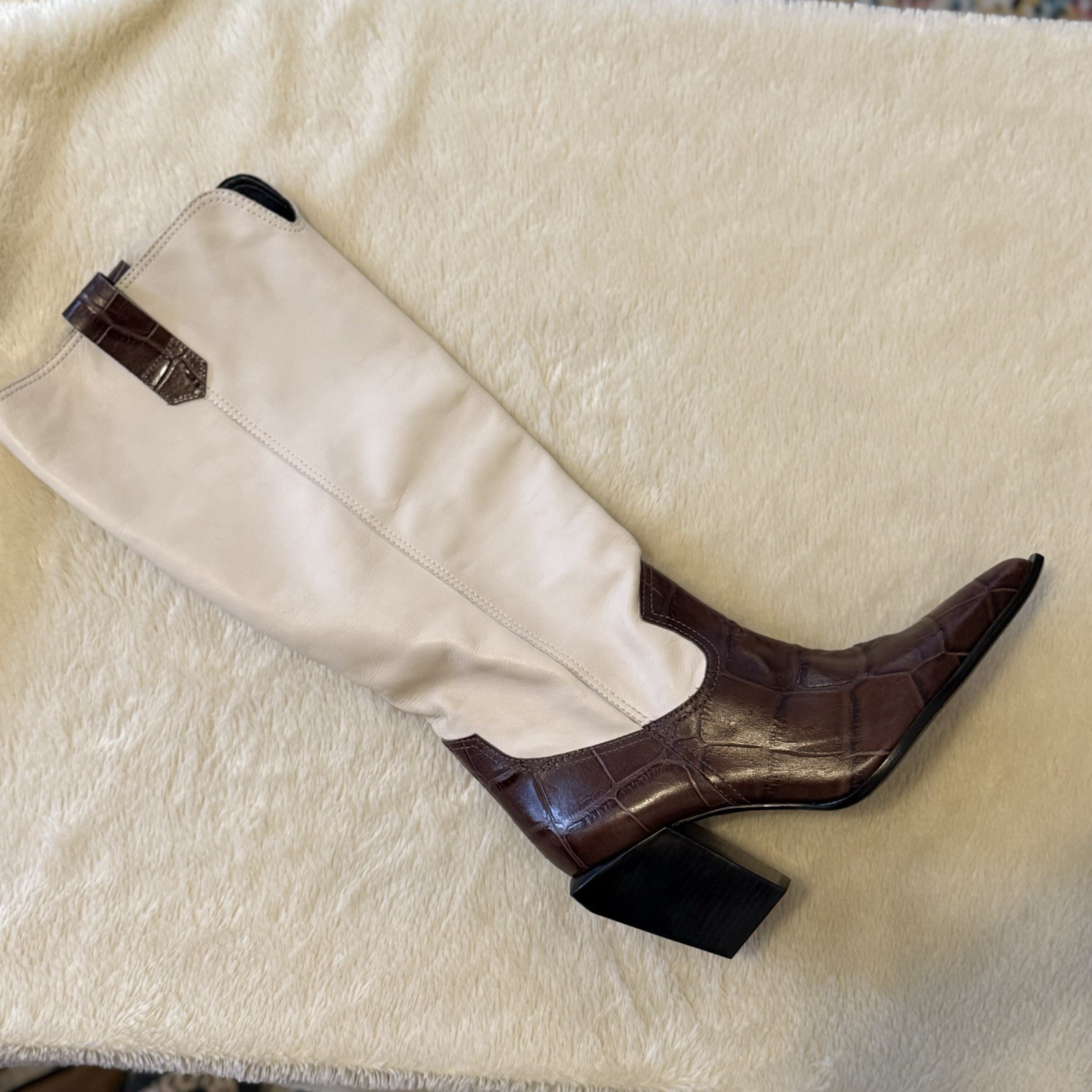 Schutz Suede & Leather Right Boot Lot Of 3 For Upcycle Salvage Crafts