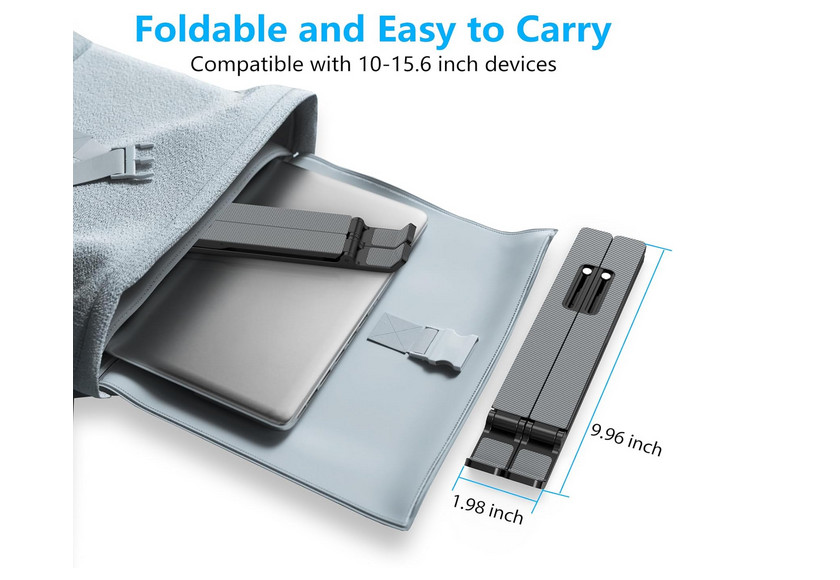 Portable Adjustable Laptop Stand Foldable Notebook Riser Ventilated Cooling Hold