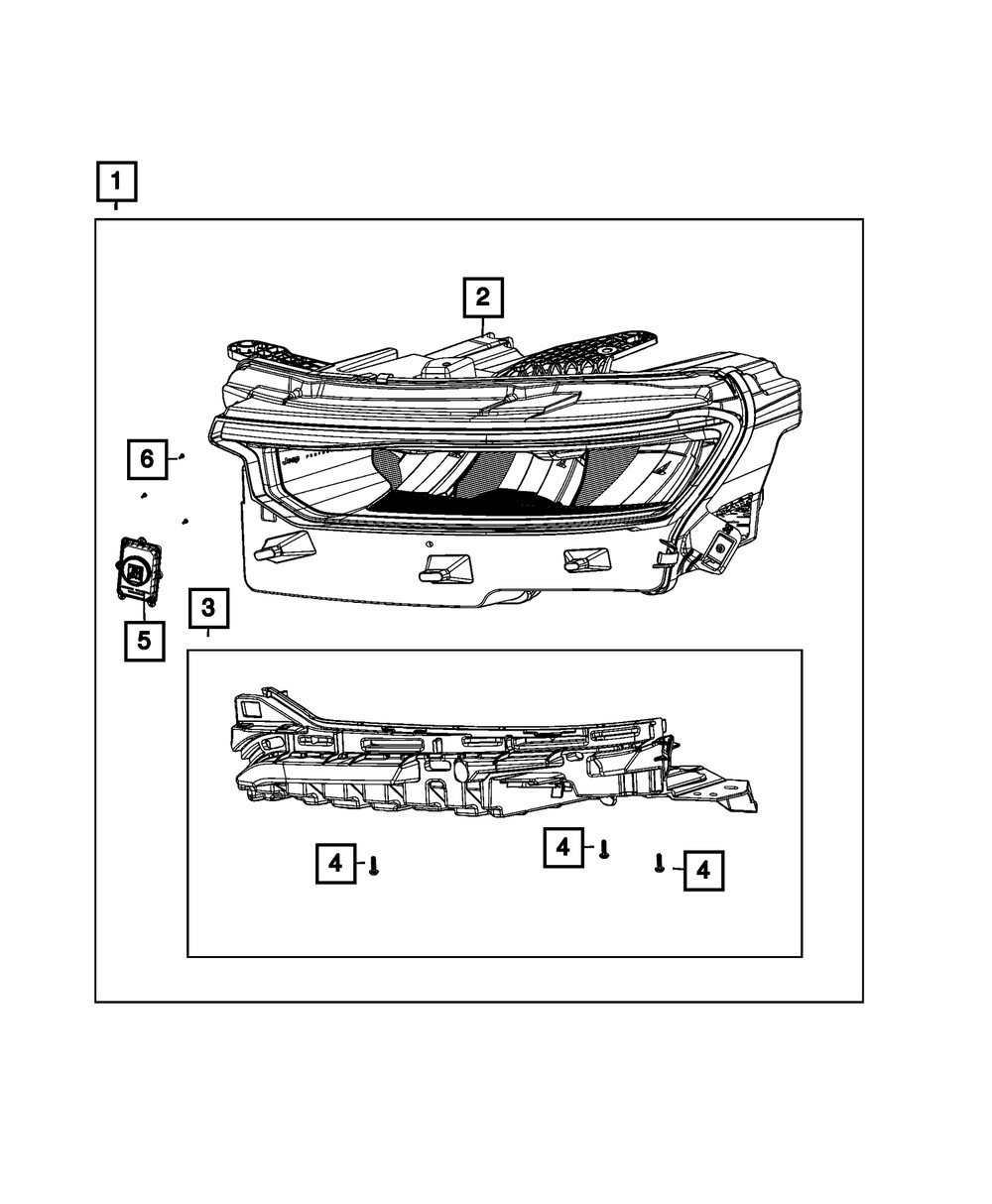 Genuine Mopar Lighting Control Module Kit 68630799AA