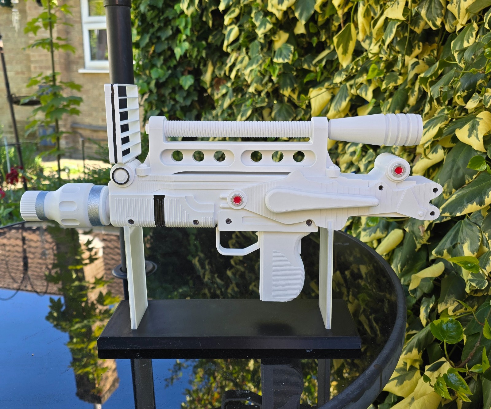 Moonraker Laser Style Sci-Fi Prop Full-Size White Edition - 3D Printed Fan-Made
