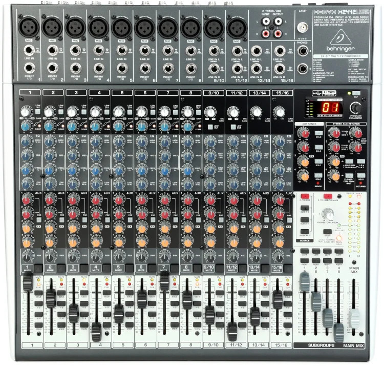 Behringer Xenyx X2442USB Mixer with USB and Effects