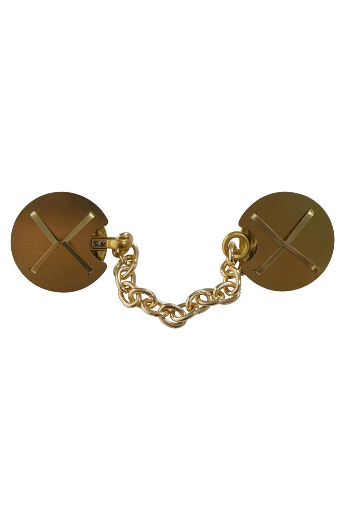 WWII German Luftwaffe General Cape Eagle Clasp (1 pair with chain)