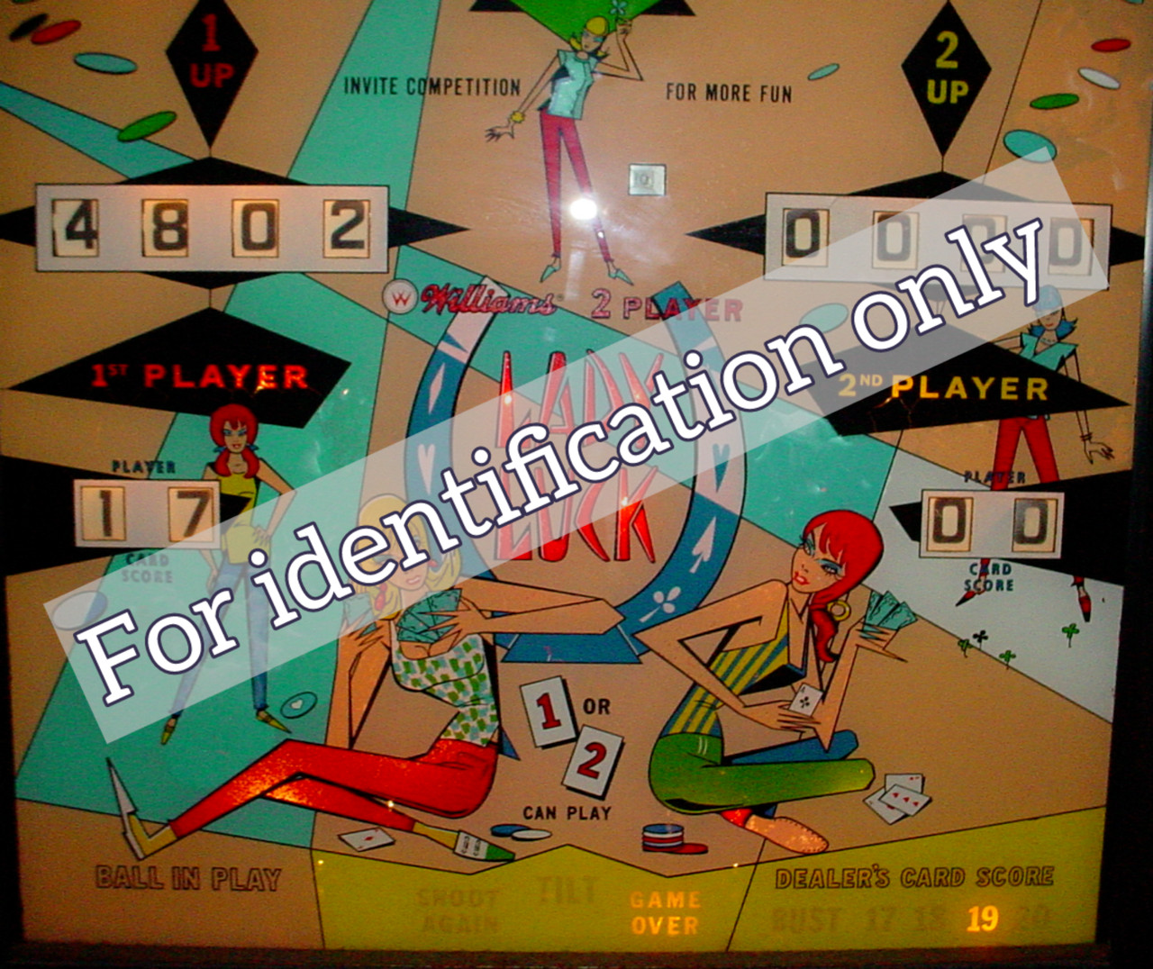 1968 Williams Lady Luck Pinball Machine Maintenance Tune Up Kit