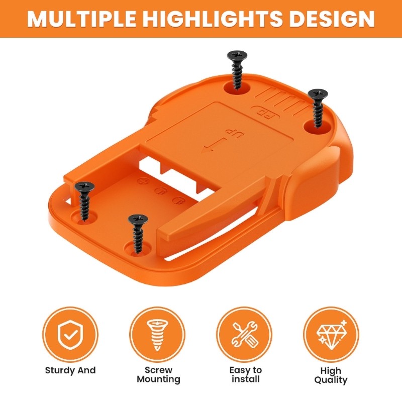 Wall Mounted Tool Organizers For Cordless Power Tool Secure Storage Bracket