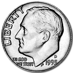1995-D Roosevelt Dime BU