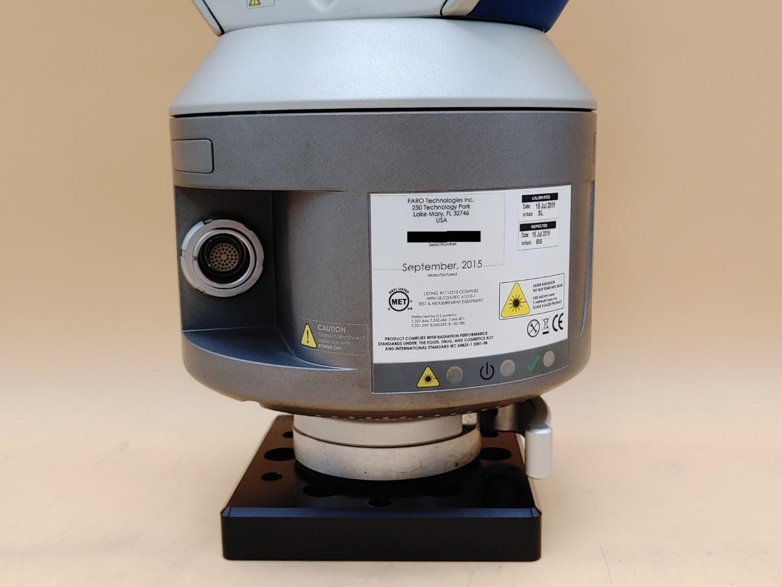 FARO 2015 Vantage Laser Tracker - Unit Only - No Cables/Accessories