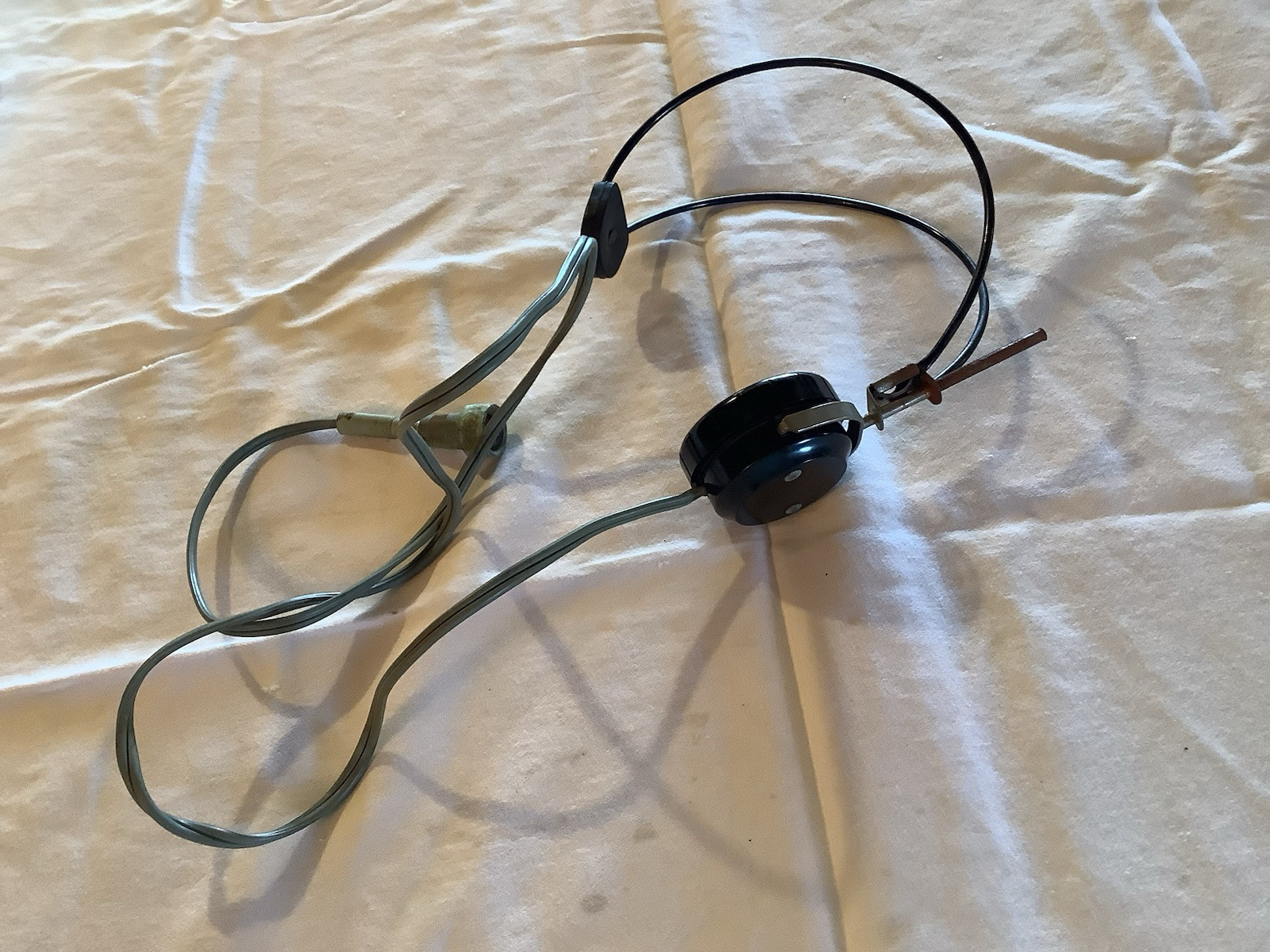 Vintage 60's? GEIGER COUNTER Radiation Detector HEADSET HEADPHONES