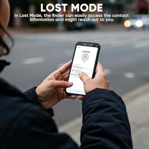 [Apple MFi Certified] Air-Tags Bluetooth Tracker with Apple Find My, Smart
