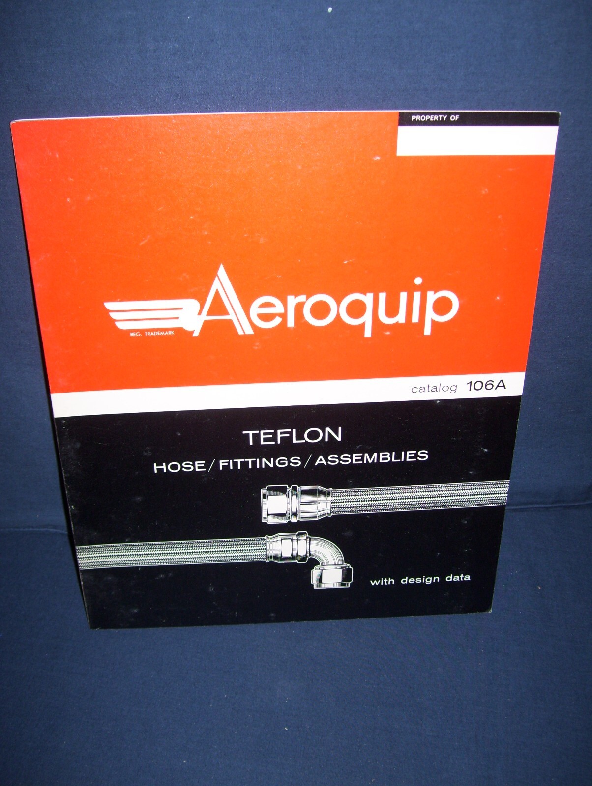 Vintage Aeroquip Teflon Hose Fittings Assemblies Catalog Used 106A