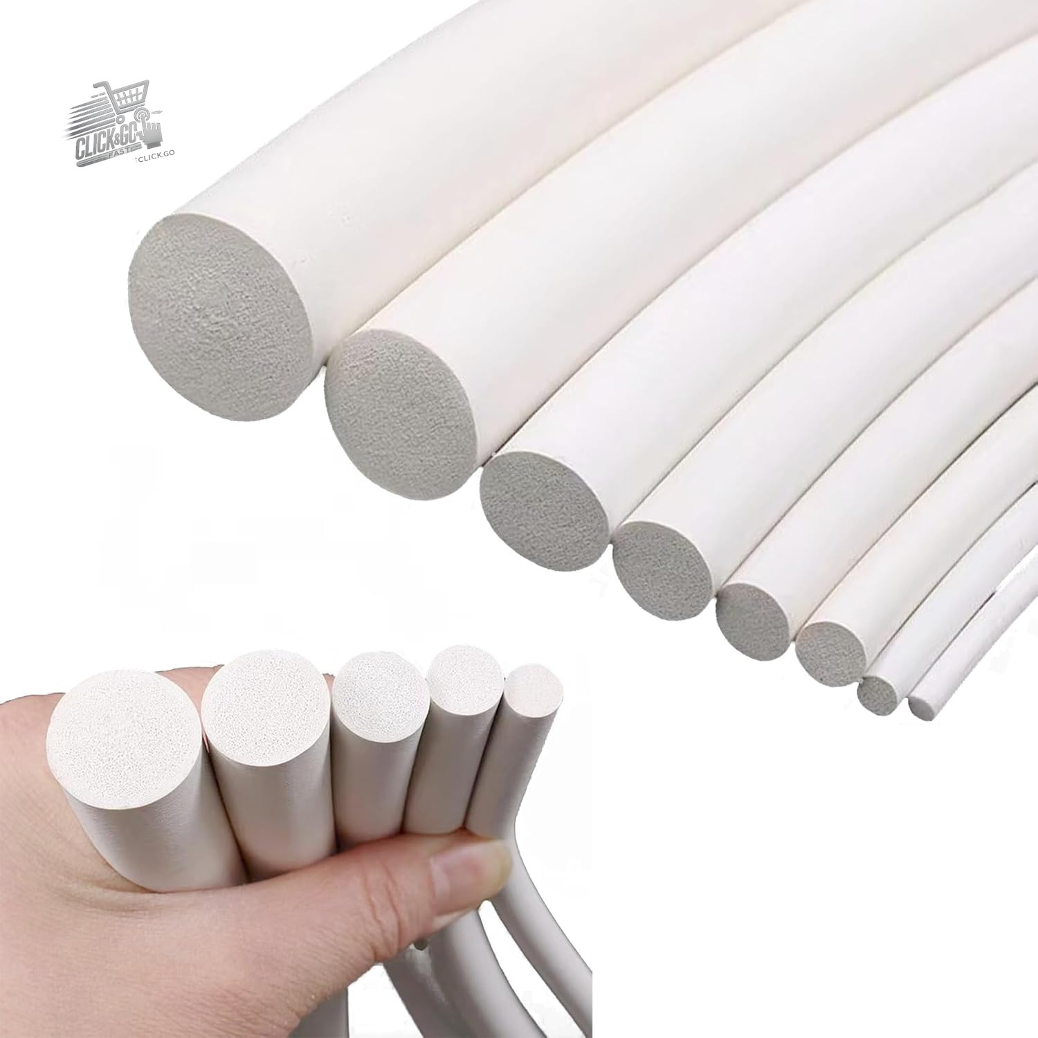 15mm Diameter X 10M Di Silicone Foam Round Sealing Tape