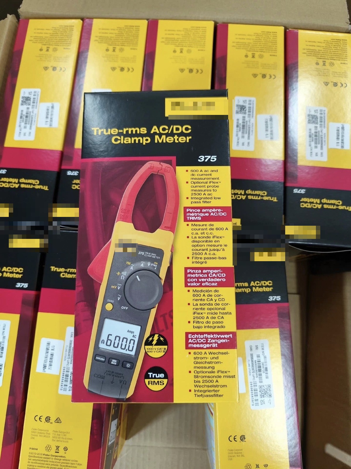 Fit for Fluke 375 FC True-RMS AC/DC Clamp Meter 600 A 1.6 in (41mm) Jaw Capacity