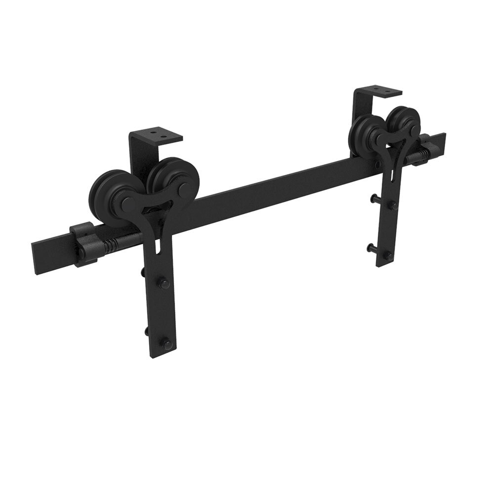 CCJH4-20FT Ceiling Mount Bracket Sliding Barn Door Hardware Kit HeavyDuty,Closet