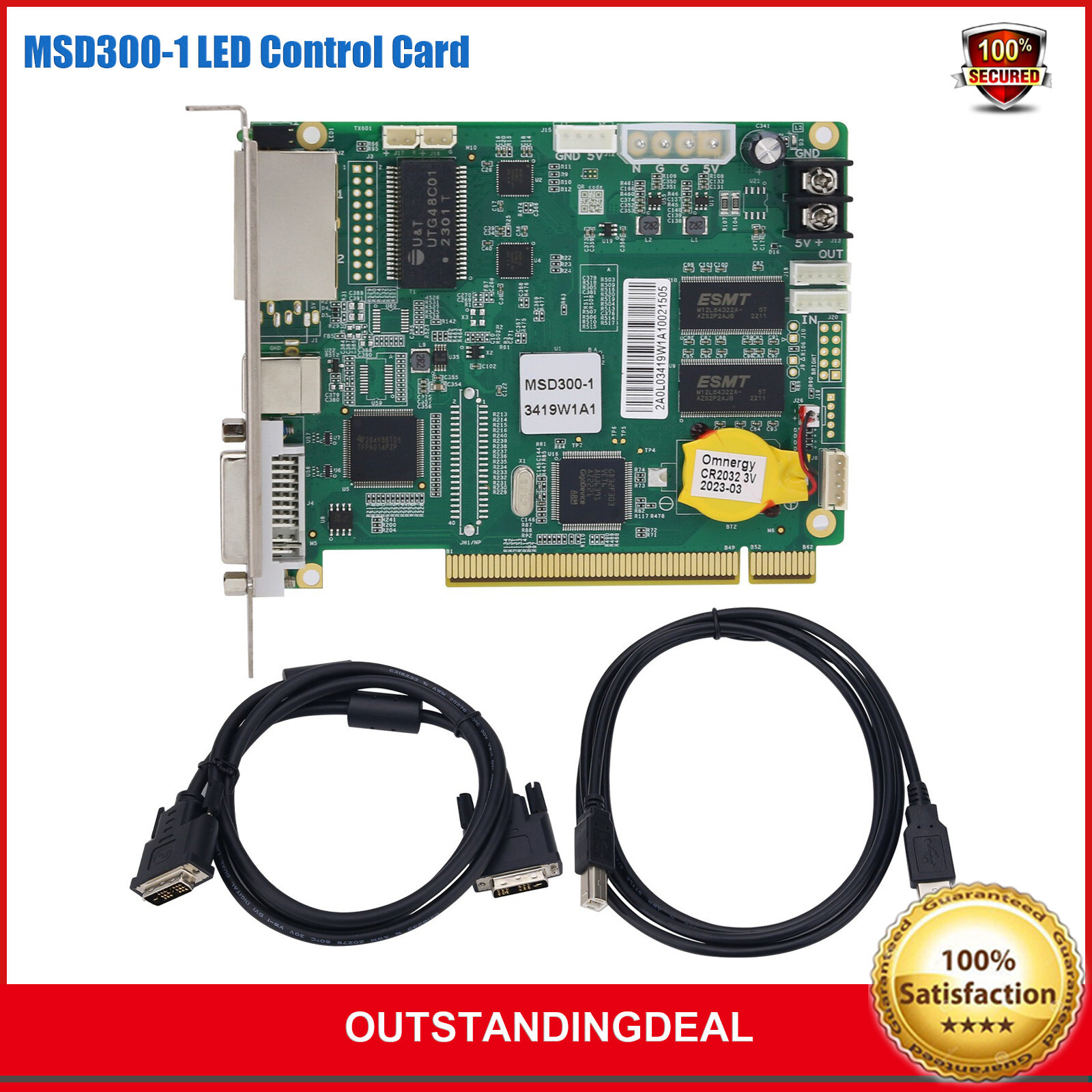 MSD300-1 LED Control Card LED Display Sending Card Full Color Synchronous Led SZ