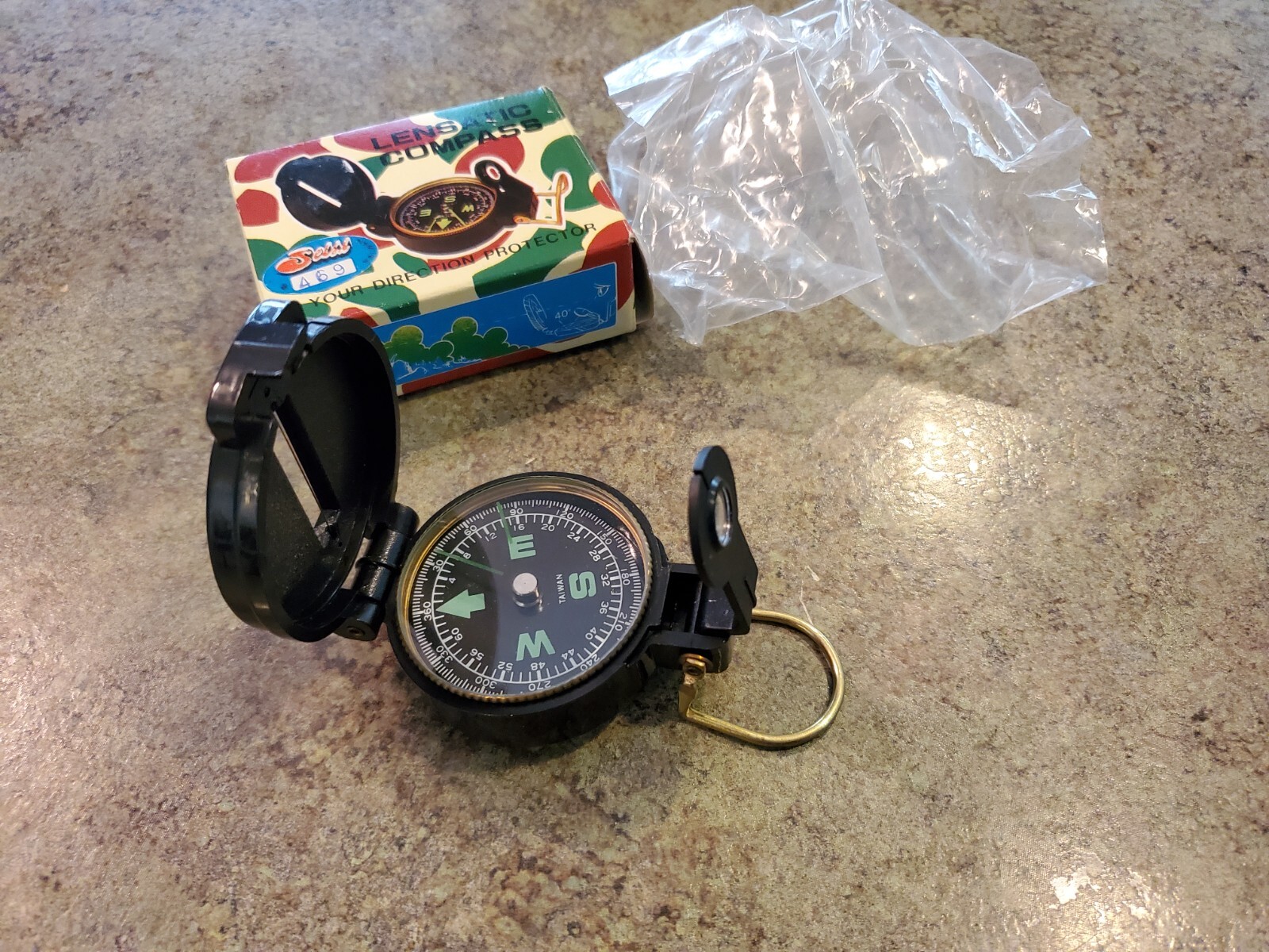 LENSATIC Engineer Directional Plastic Compass New NIB