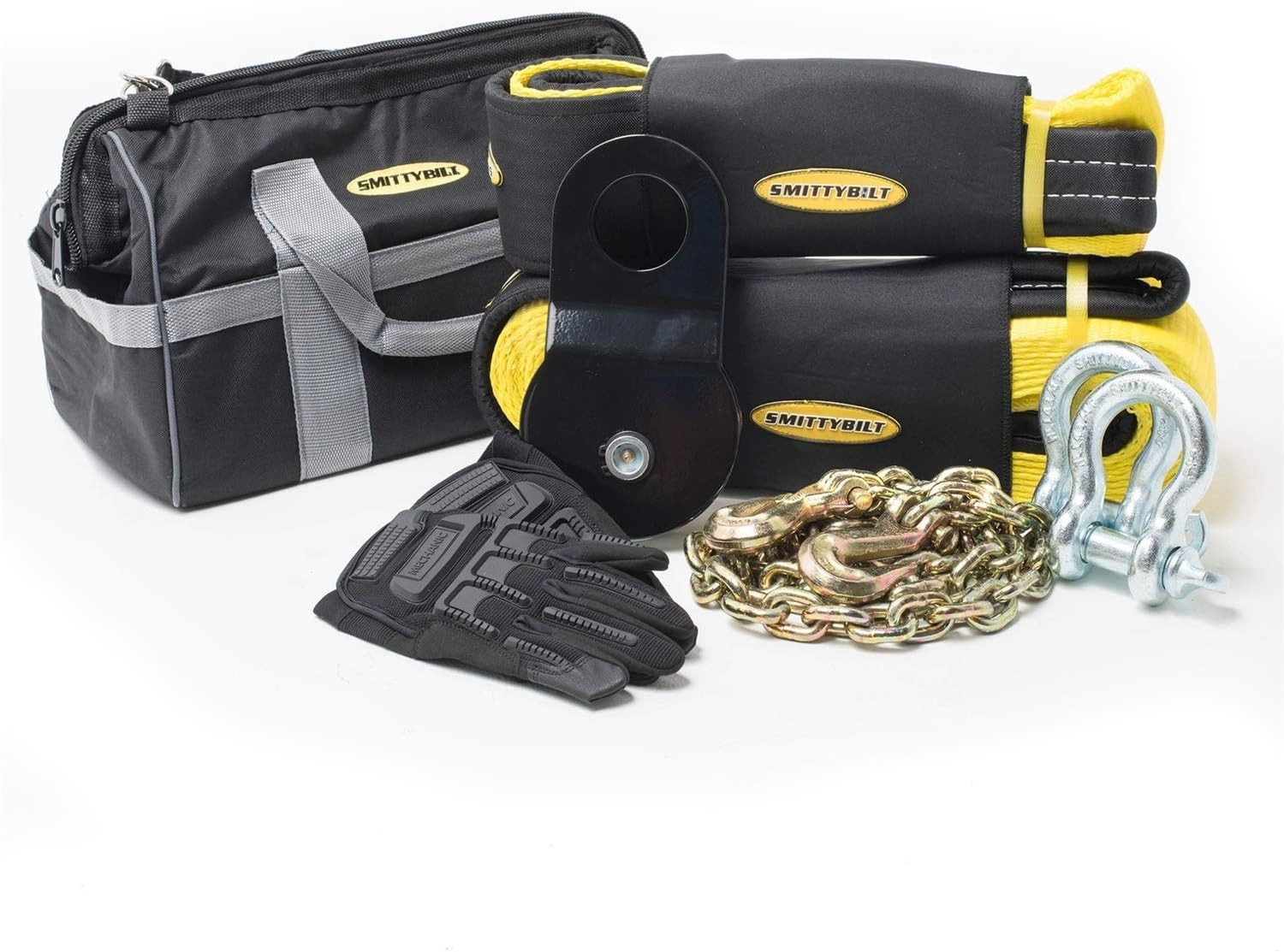 Compact Winch Accessory Bag - 7 Essential Tools for Recovery Safety
