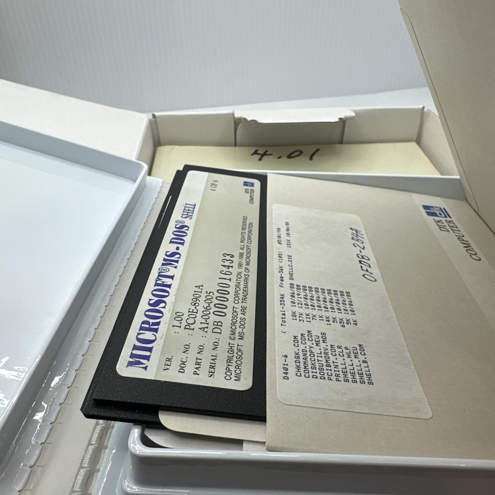 microsoft ms-dos dtk computer 4.01