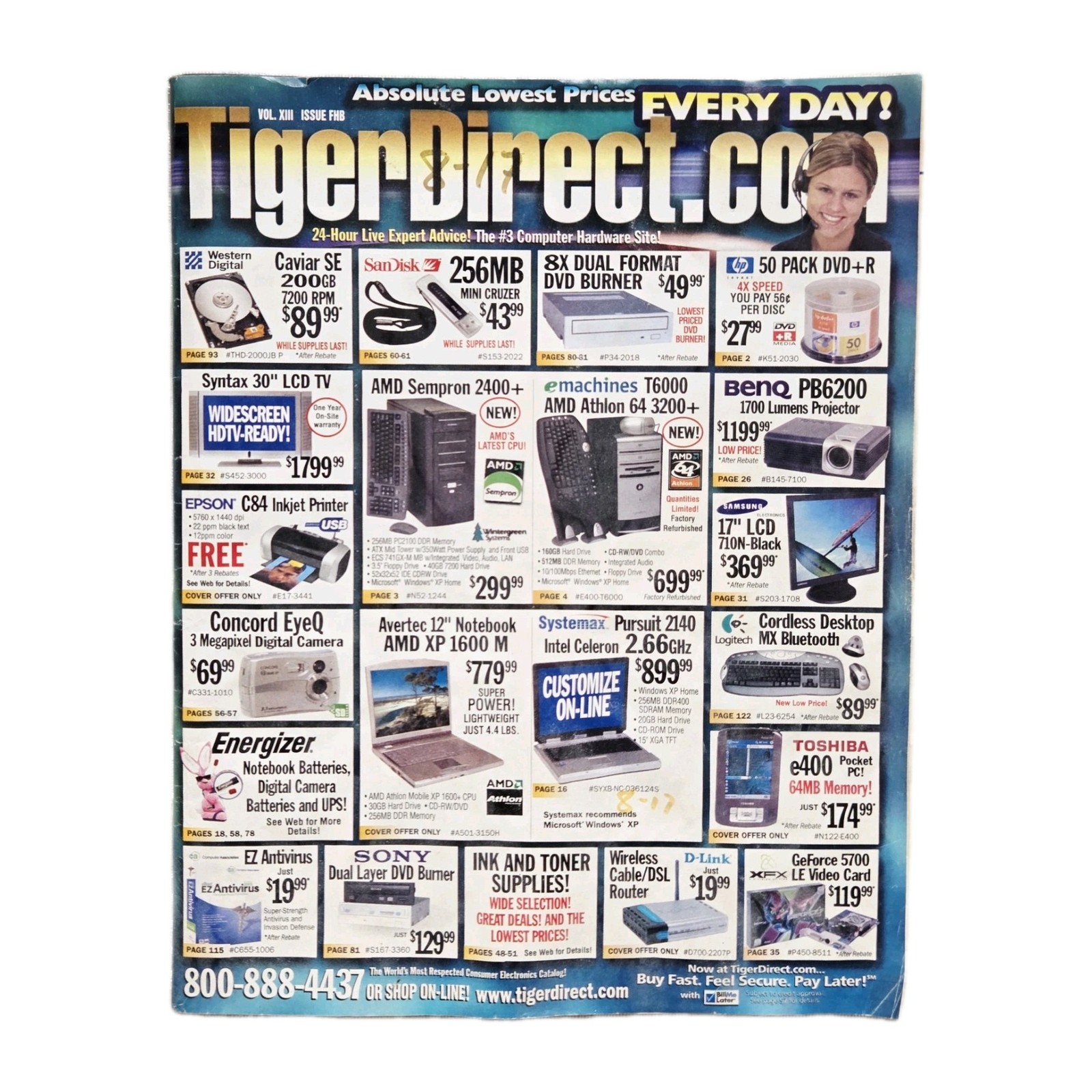 Vintage TigerDirect 2003 Catalog Retro PC Computer Tech Nostalgia Tiger Direct